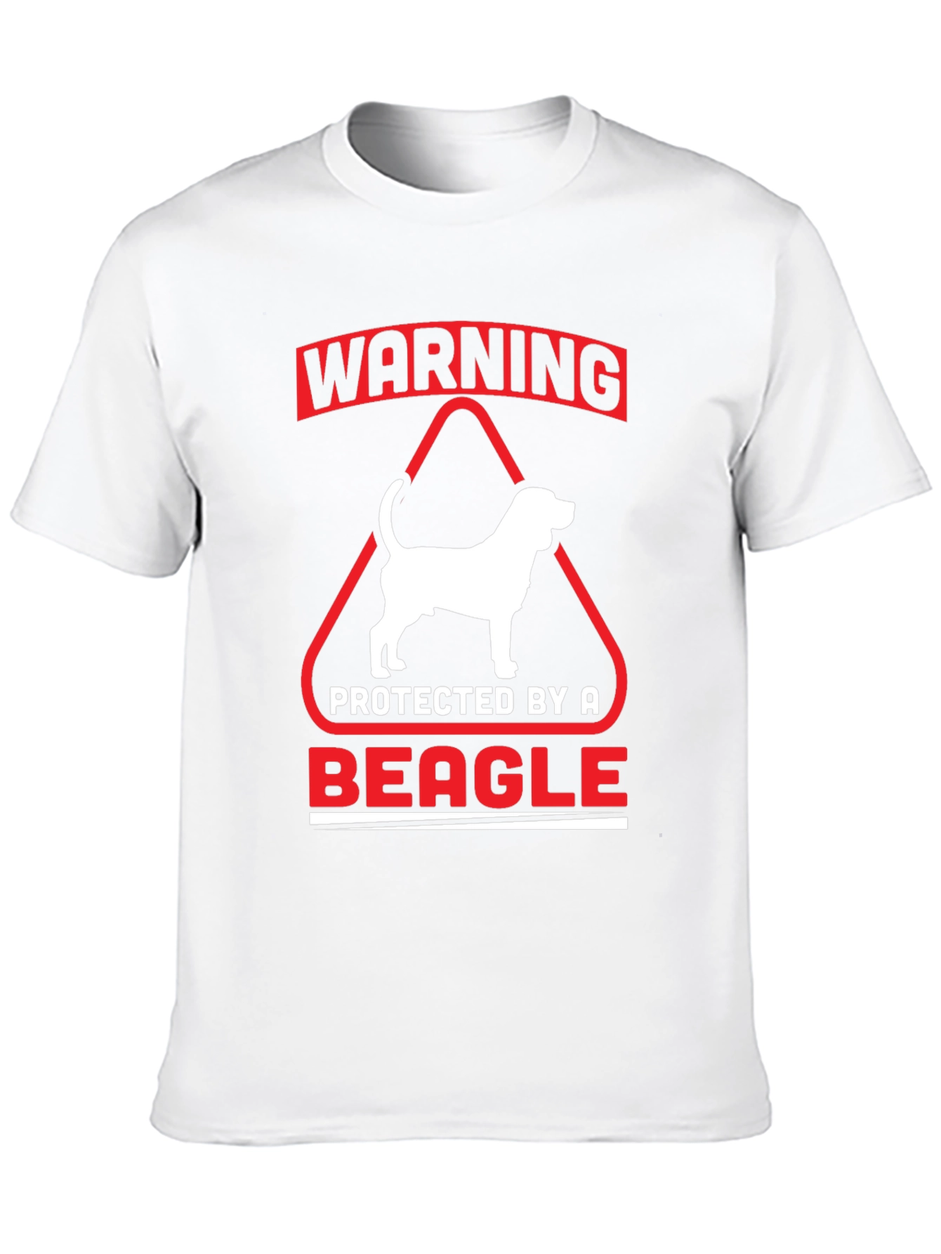 Warning Protected by a Beagle T-Shirt