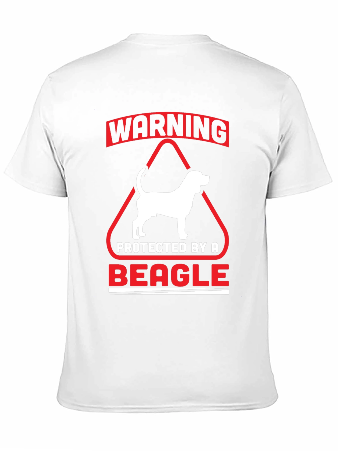 Warning Protected by a Beagle T-Shirt