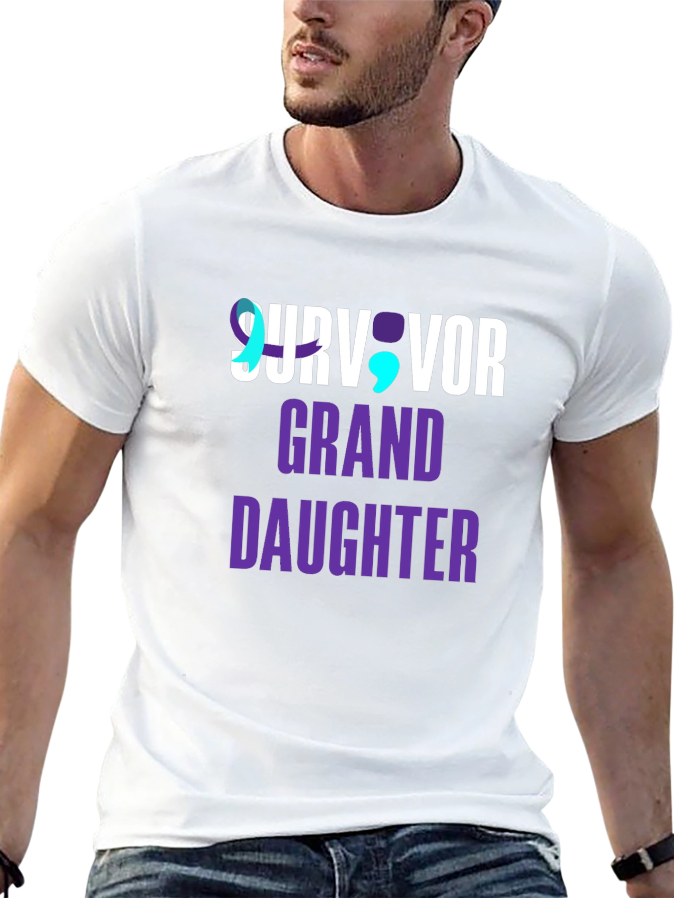 Survivor Granddaughter T-Shirt Mental Health Awareness