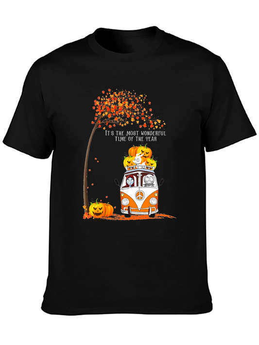 Halloween Pumpkin Van T-Shirt