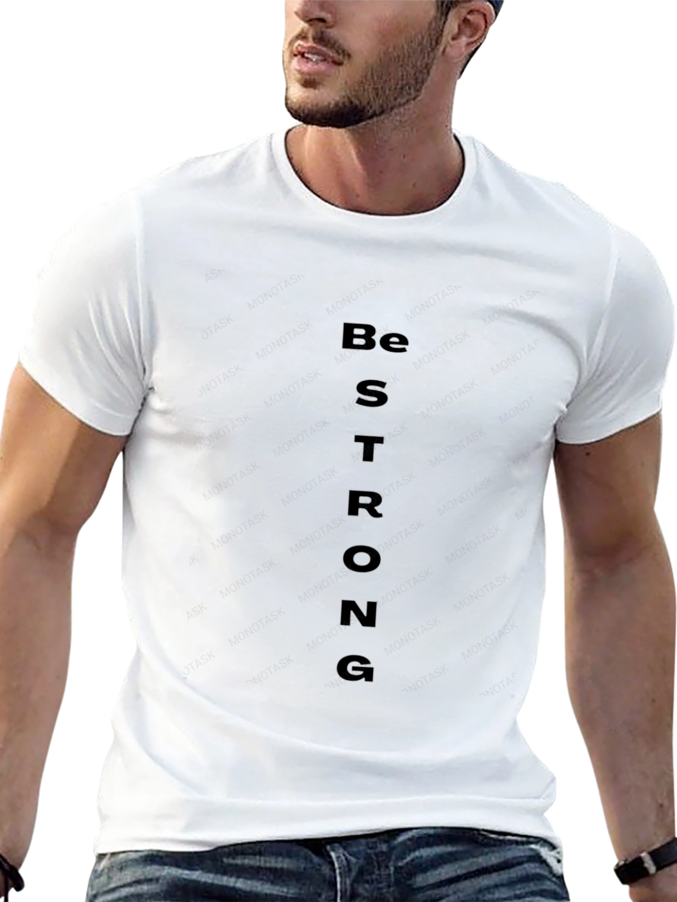 Be Strong Black Tee