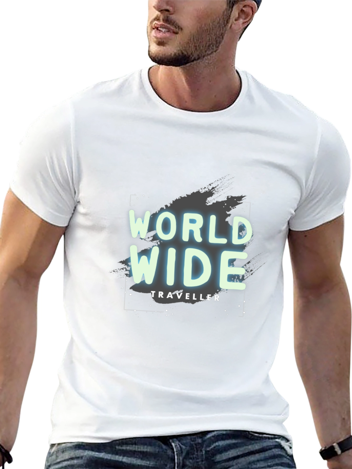 World Wide Traveller Black T-Shirt