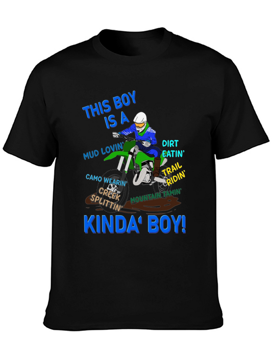 Dirt Bike Boy T-Shirt: Trail Riding & Mud Lovin