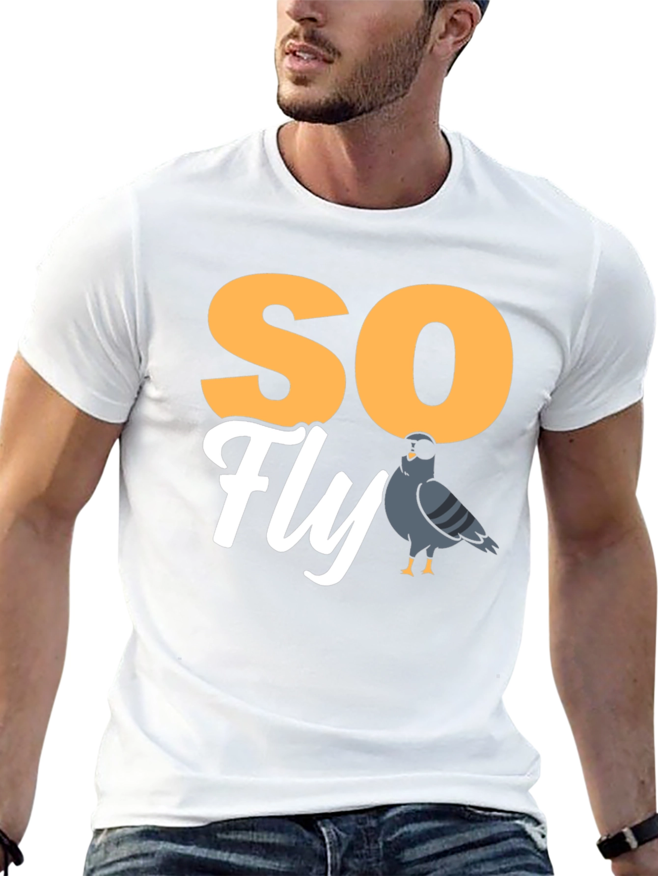 So Fly Pigeon T-Shirt - Unique Graphic Tee
