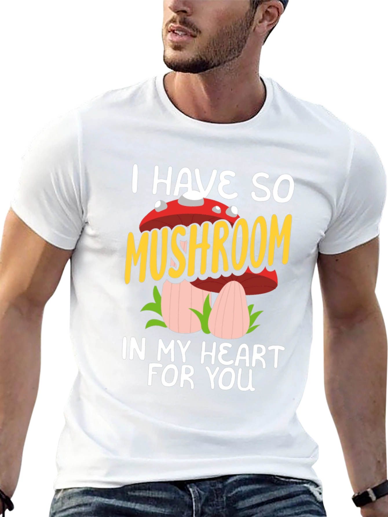Mushroom Heart Graphic Tee - I Have So Mushroom