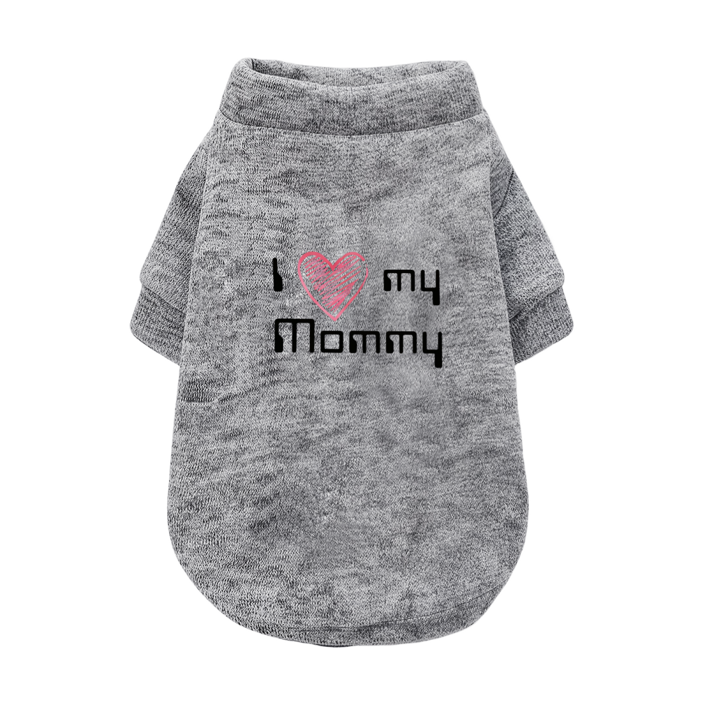 Sweet My Mommy Print Pet Cardigan Sweater