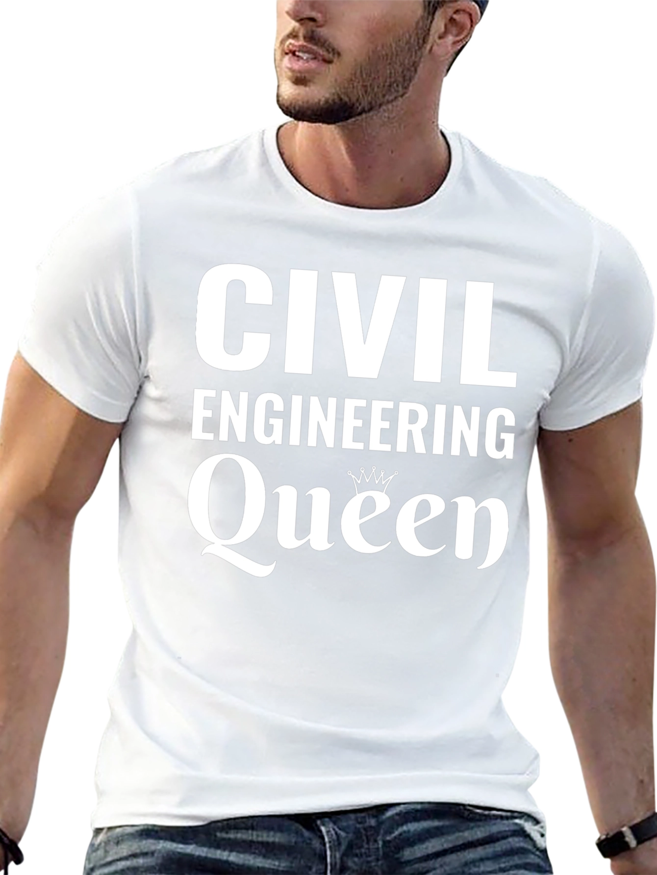 Civil Engineering Queen T-Shirt - Black