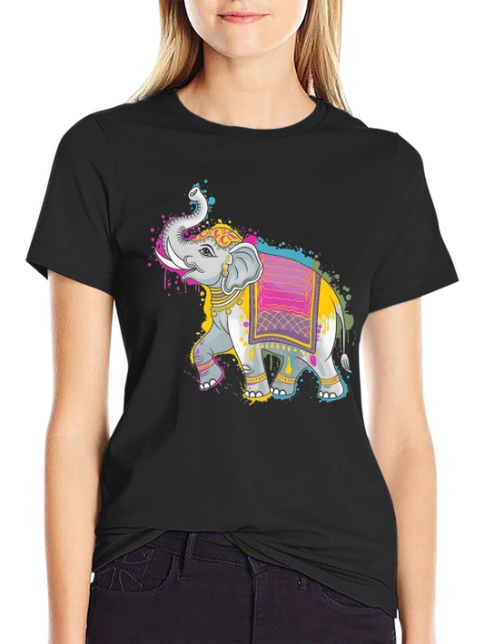 Elephant Art Graphic Tee - Unique Design T-Shirt