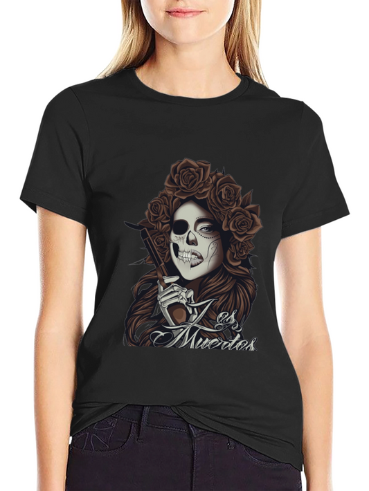 Day of the Dead Graphic Tee - La Es Muertos