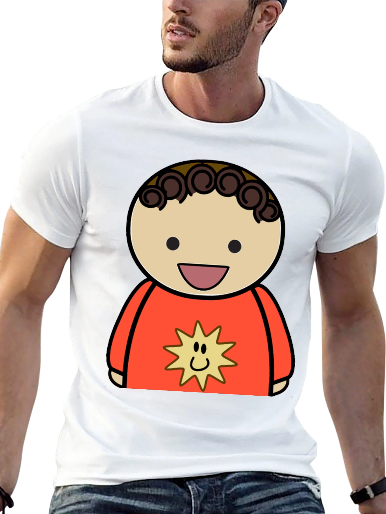 Cartoon Character Graphic Tee - Soft & Stylish!