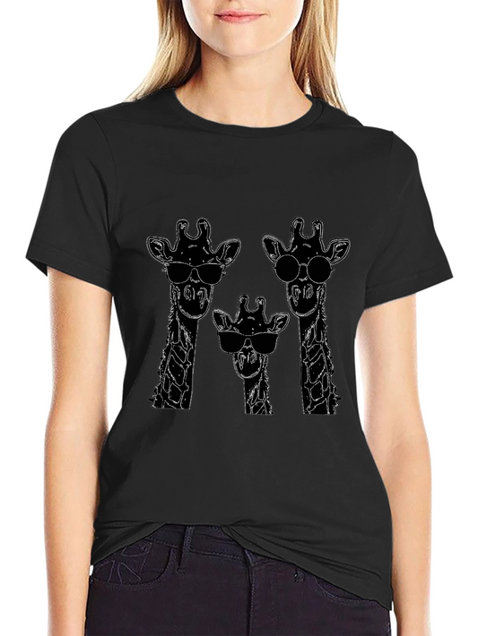 Cool Giraffe Crewneck T-Shirt