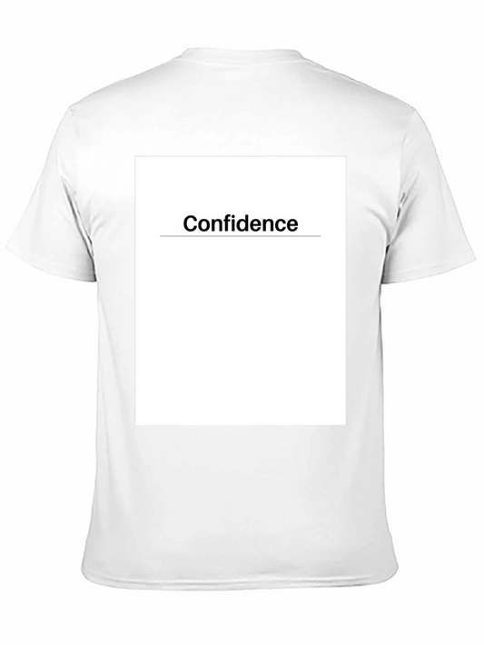 Confidence Graphic Tee - Black Cotton T-Shirt