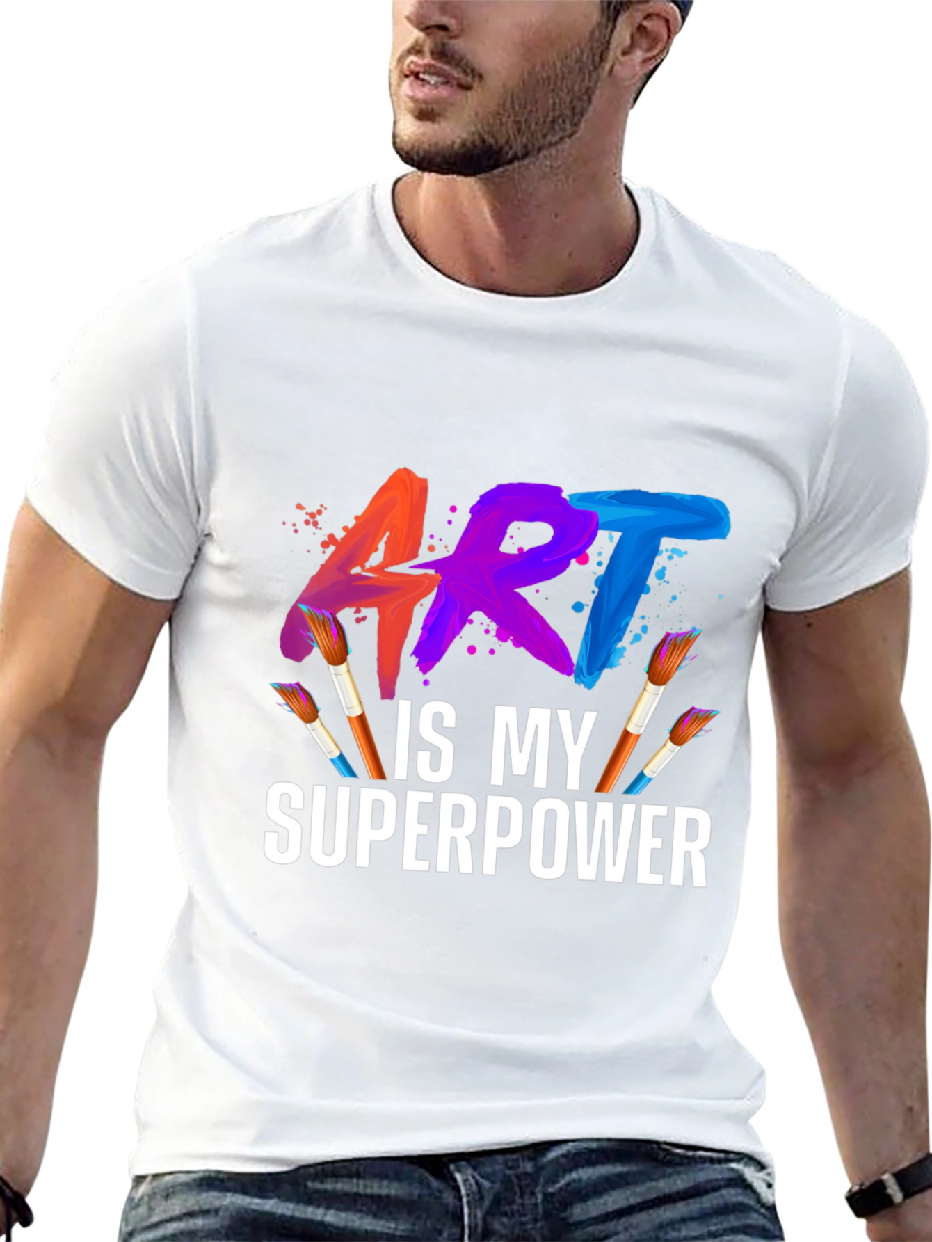 Art is My Superpower Graphic T-Shirt