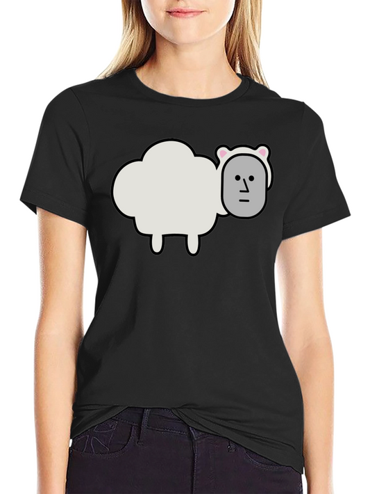 Funny Sheep Head T-Shirt