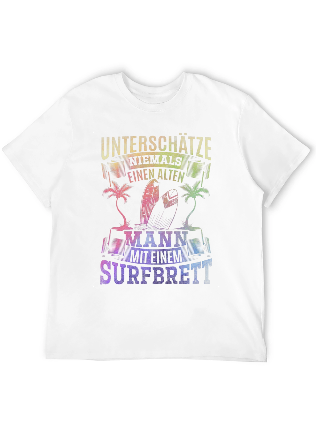 Old Surfer Man Graphic T-Shirt