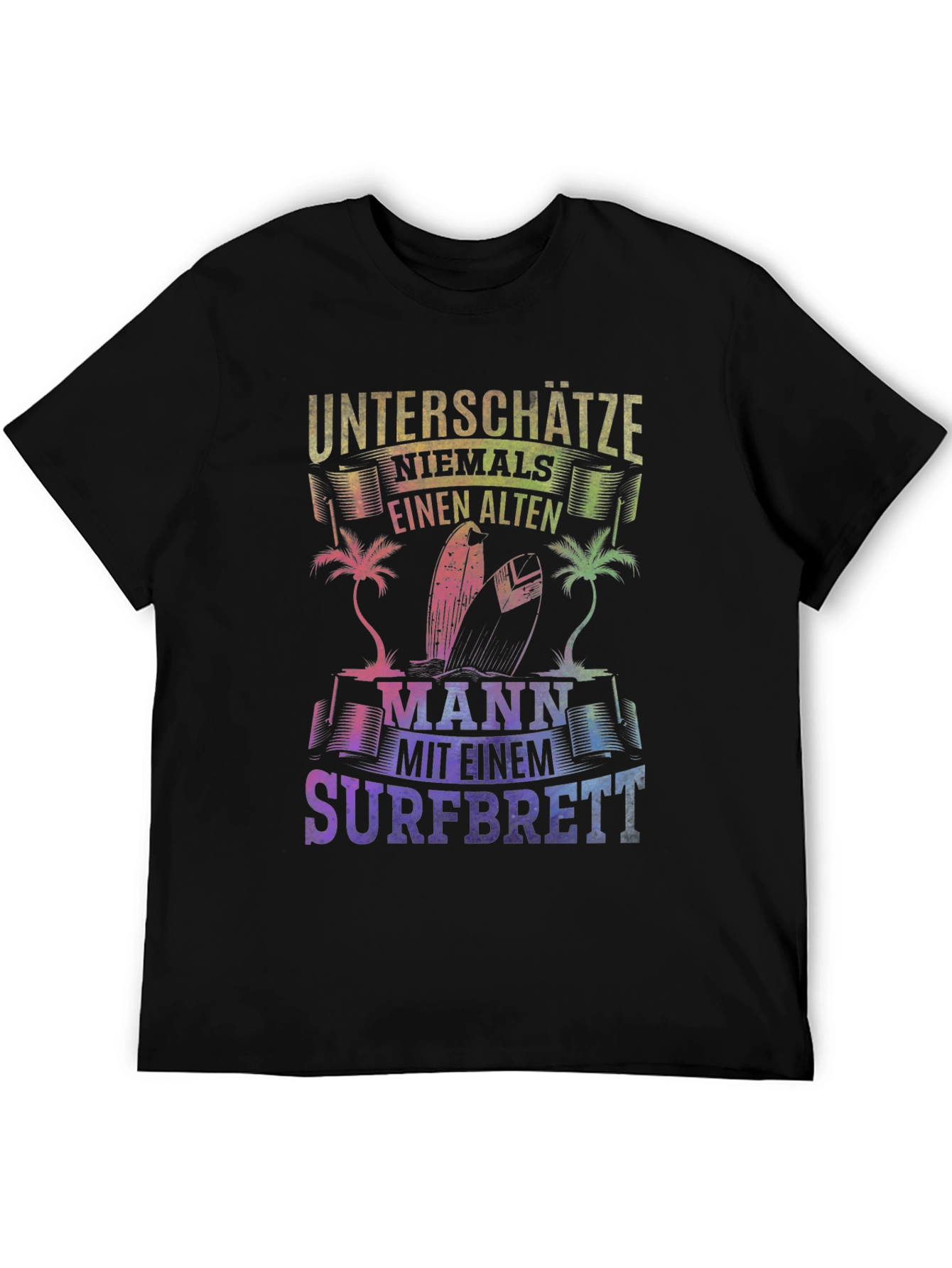 Old Surfer Man Graphic T-Shirt