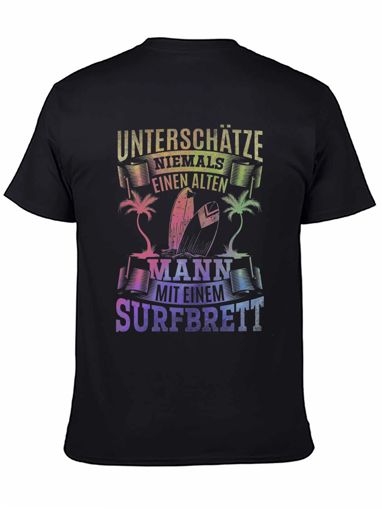 Old Surfer Man Graphic T-Shirt