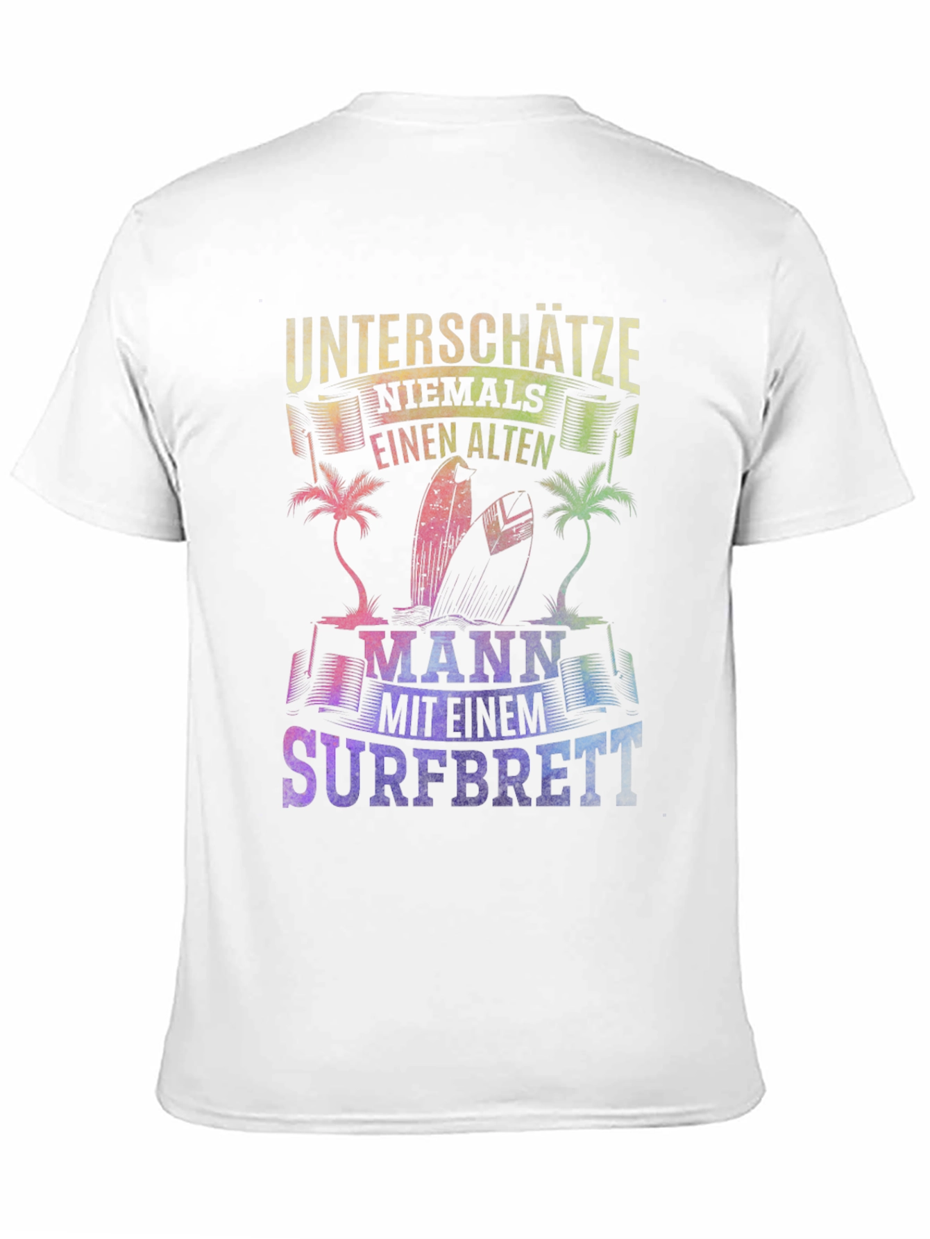 Old Surfer Man Graphic T-Shirt