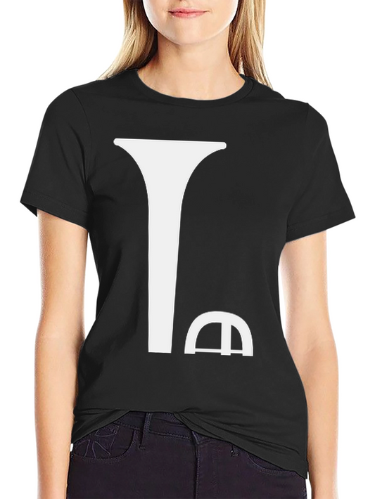 Abstract Funnel Black T-Shirt