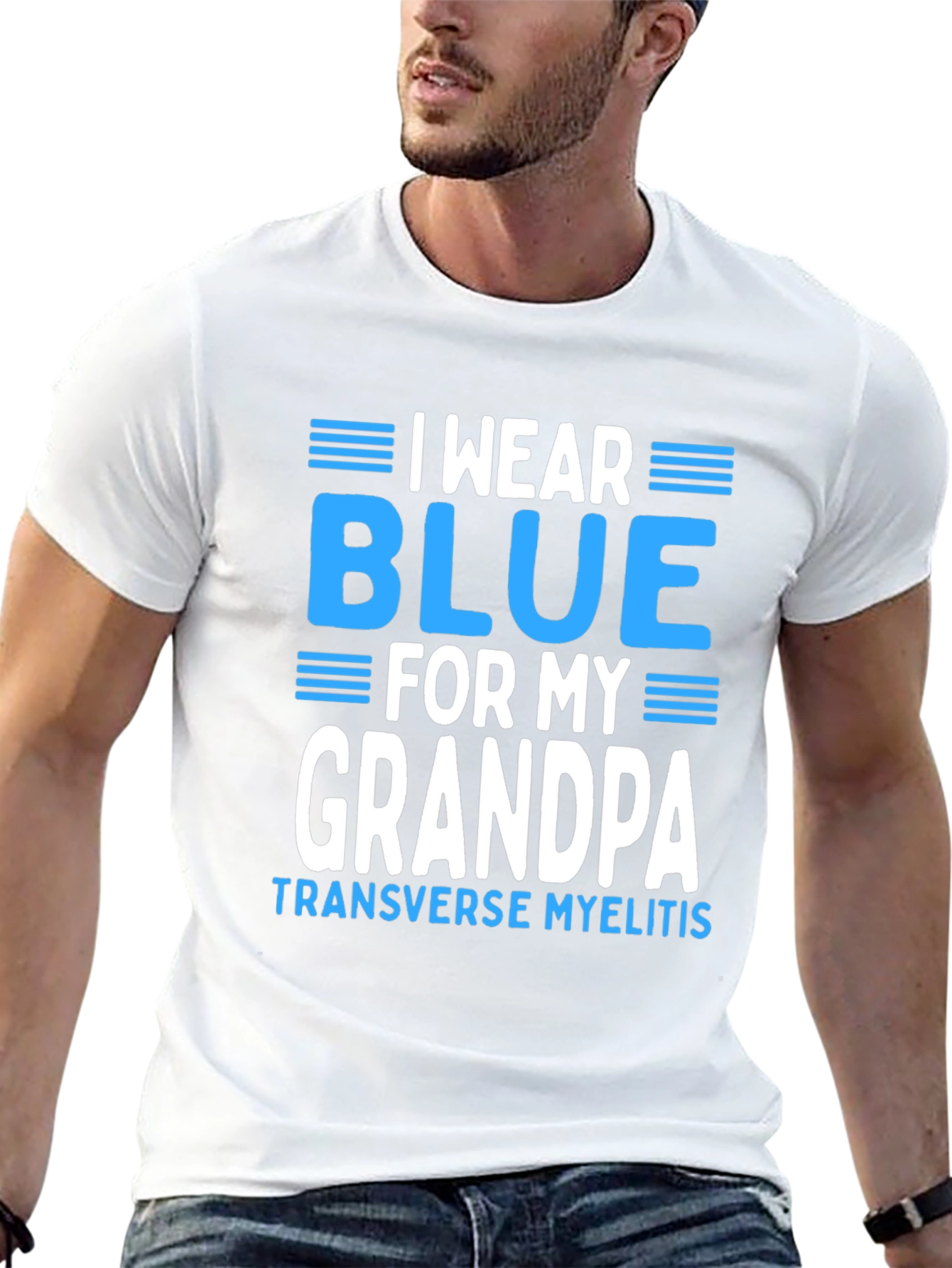 I Wear Blue for My Grandpa T-Shirt