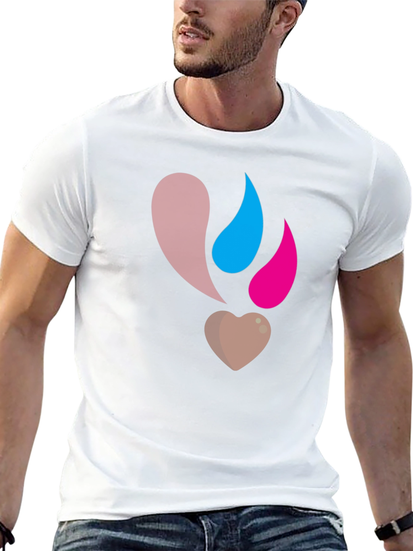 Heart Drop T-Shirt - Unique Graphic Tee
