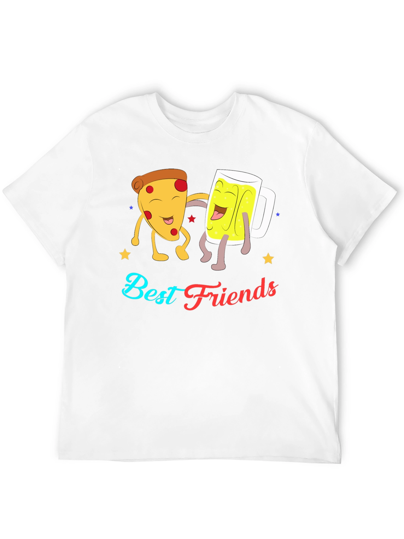 Best Friends Pizza & Beer Graphic T-Shirt