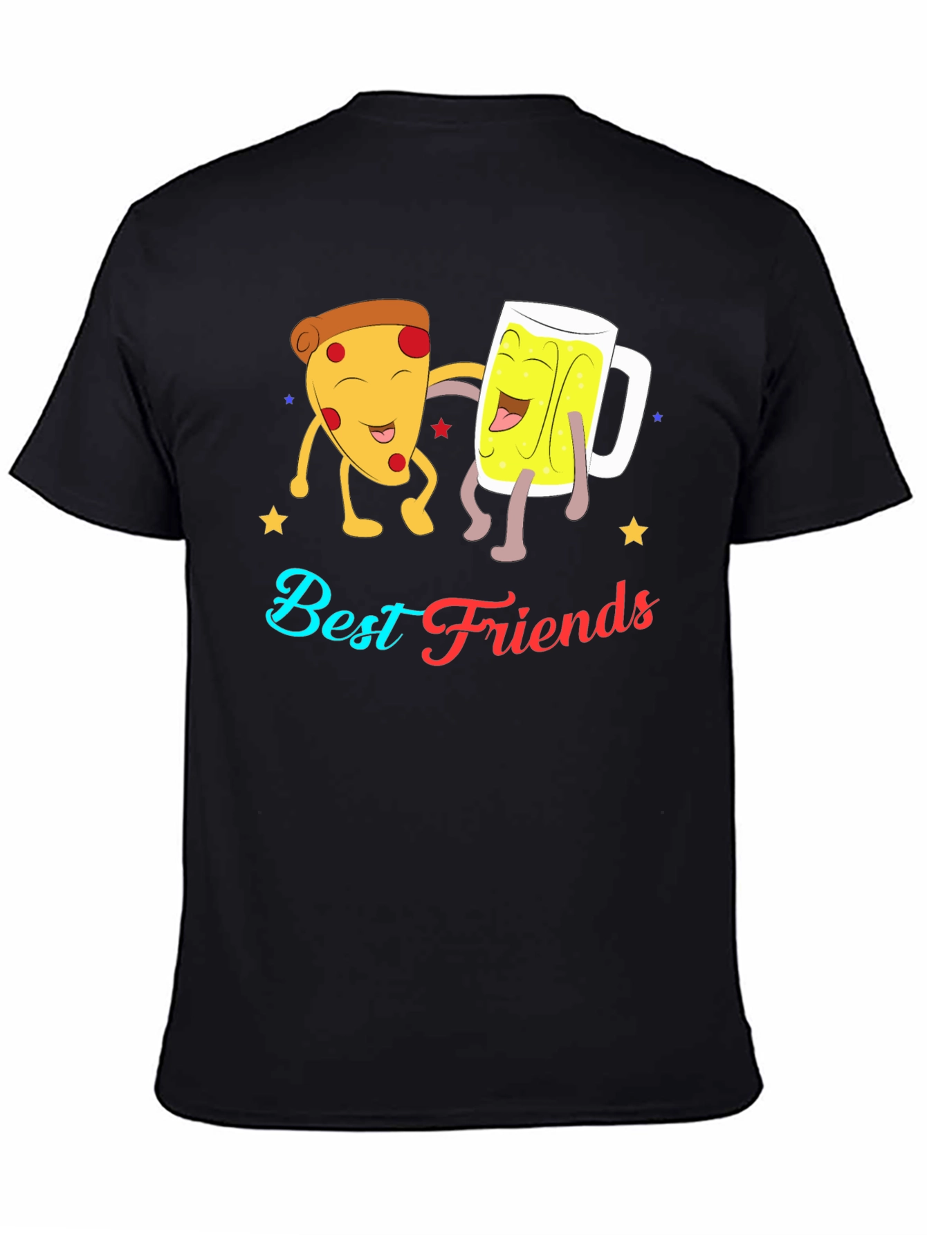 Best Friends Pizza & Beer Graphic T-Shirt