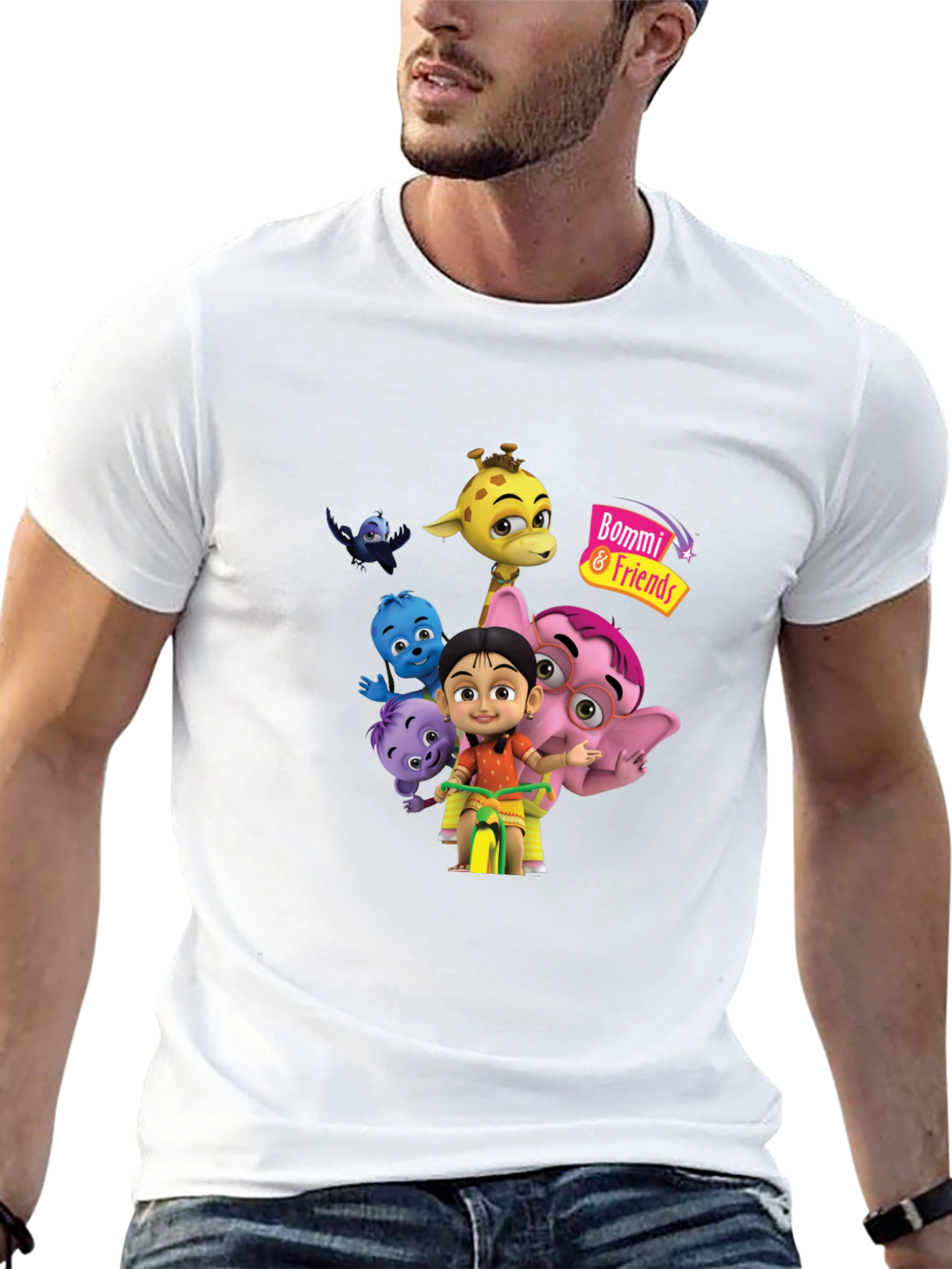 Bommi & Friends Black Graphic Tee