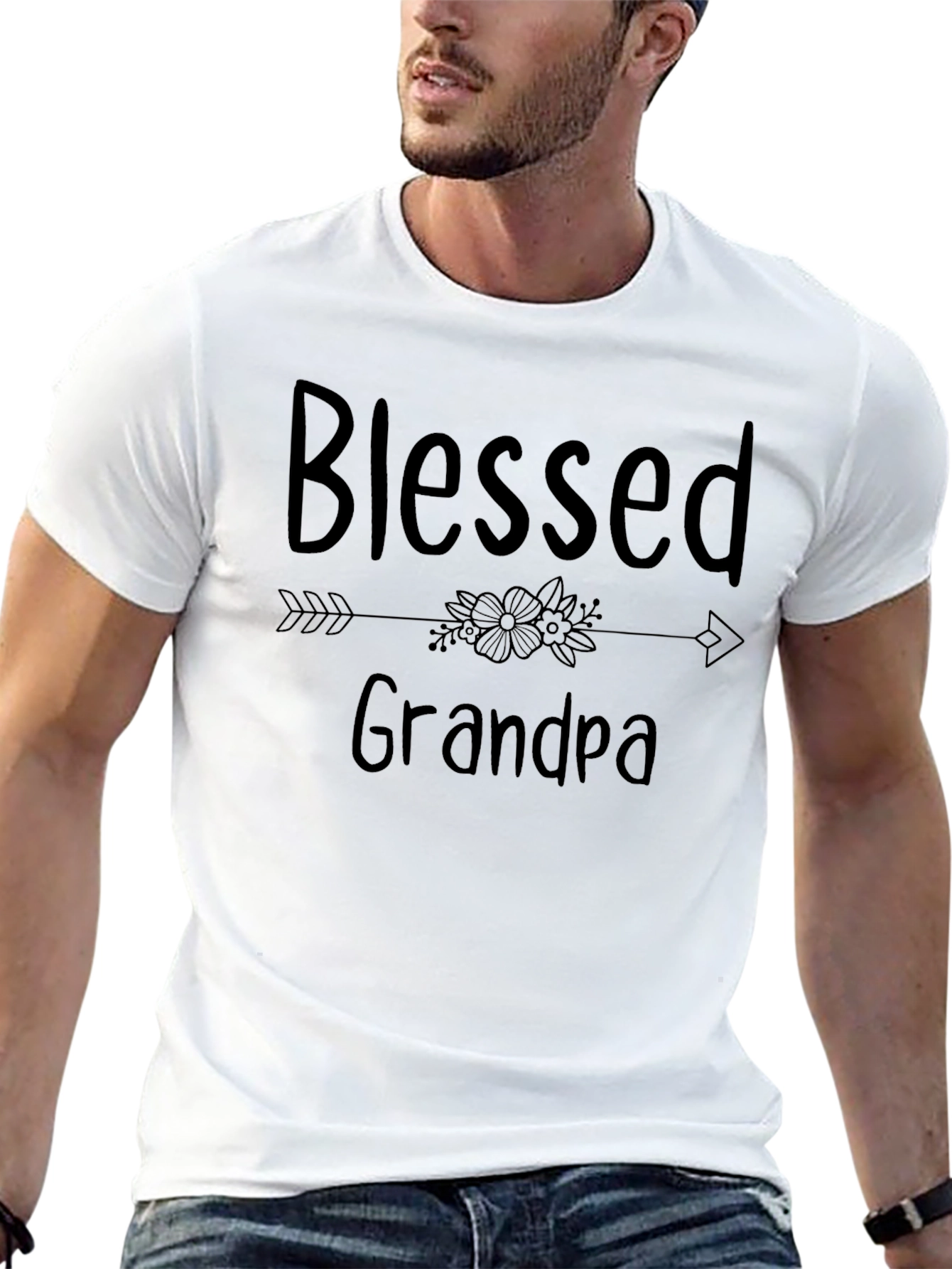 Blessed Grandpa T-Shirt - Black Tee