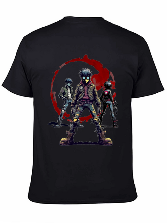 Gorillaz Band Graphic T-Shirt - Black Cotton Tee