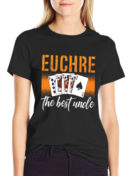 Euchre Best Uncle T-Shirt: Card Game Design