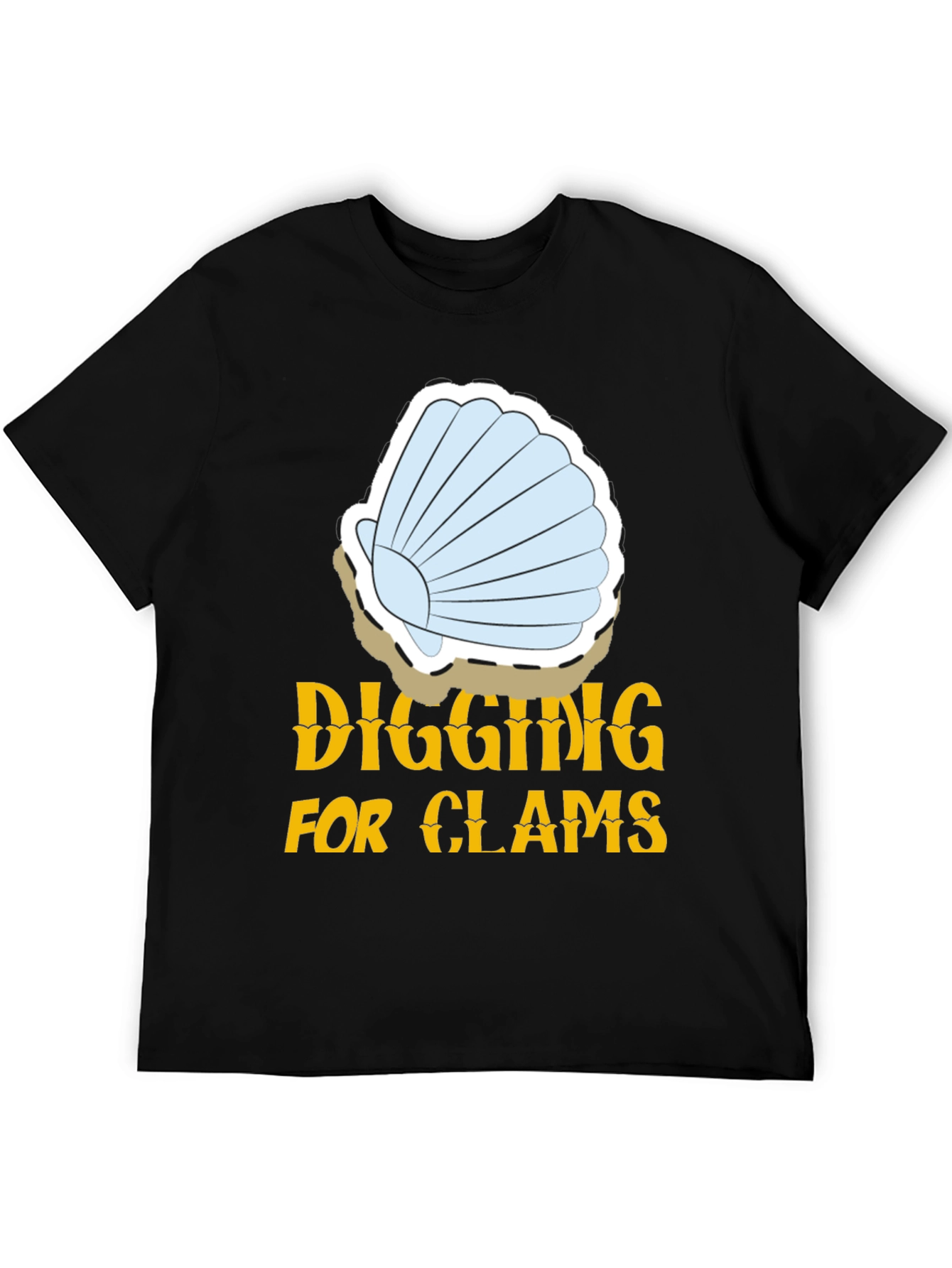 Digging for Clams Graphic Tee - Black