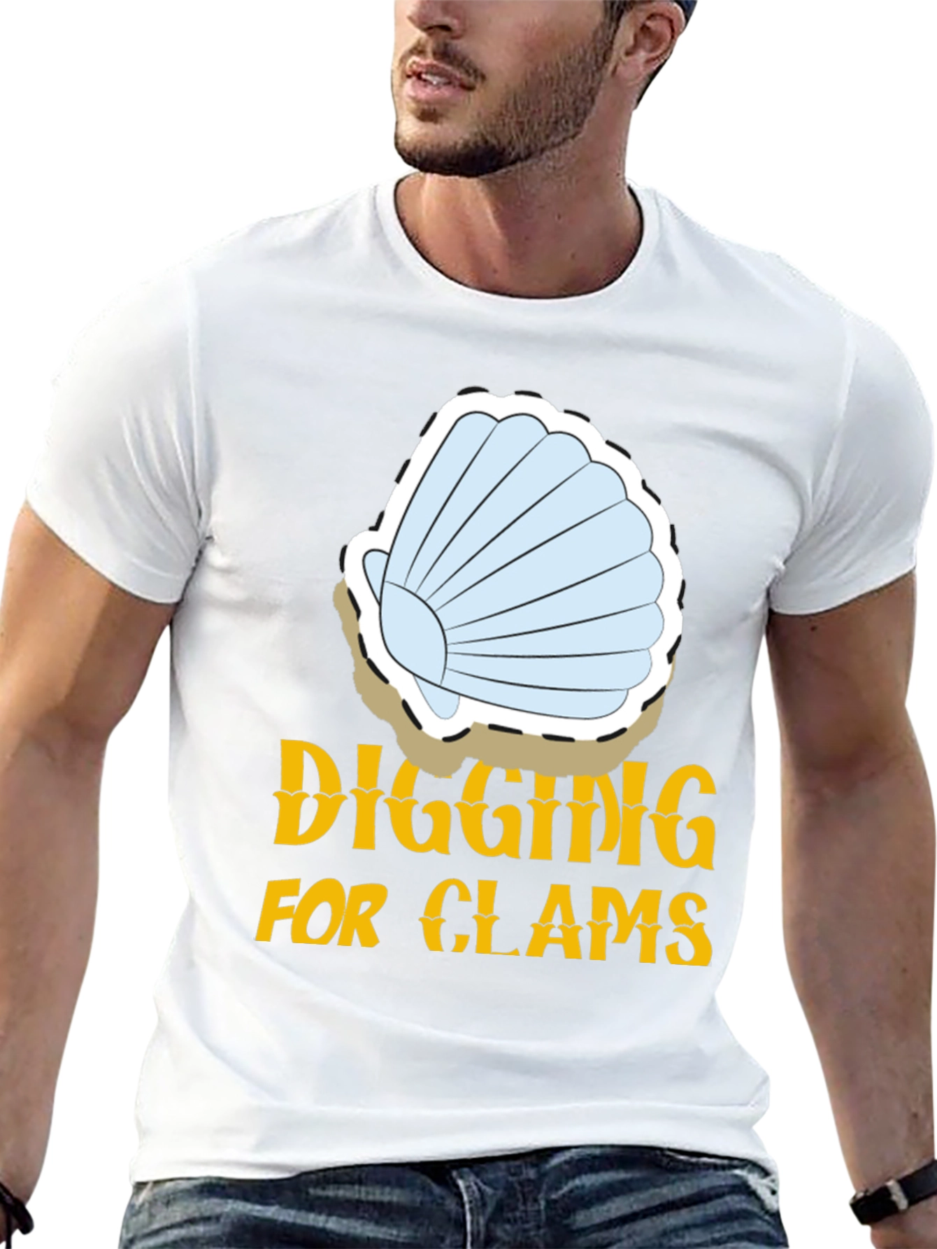 Digging for Clams Graphic Tee - Black