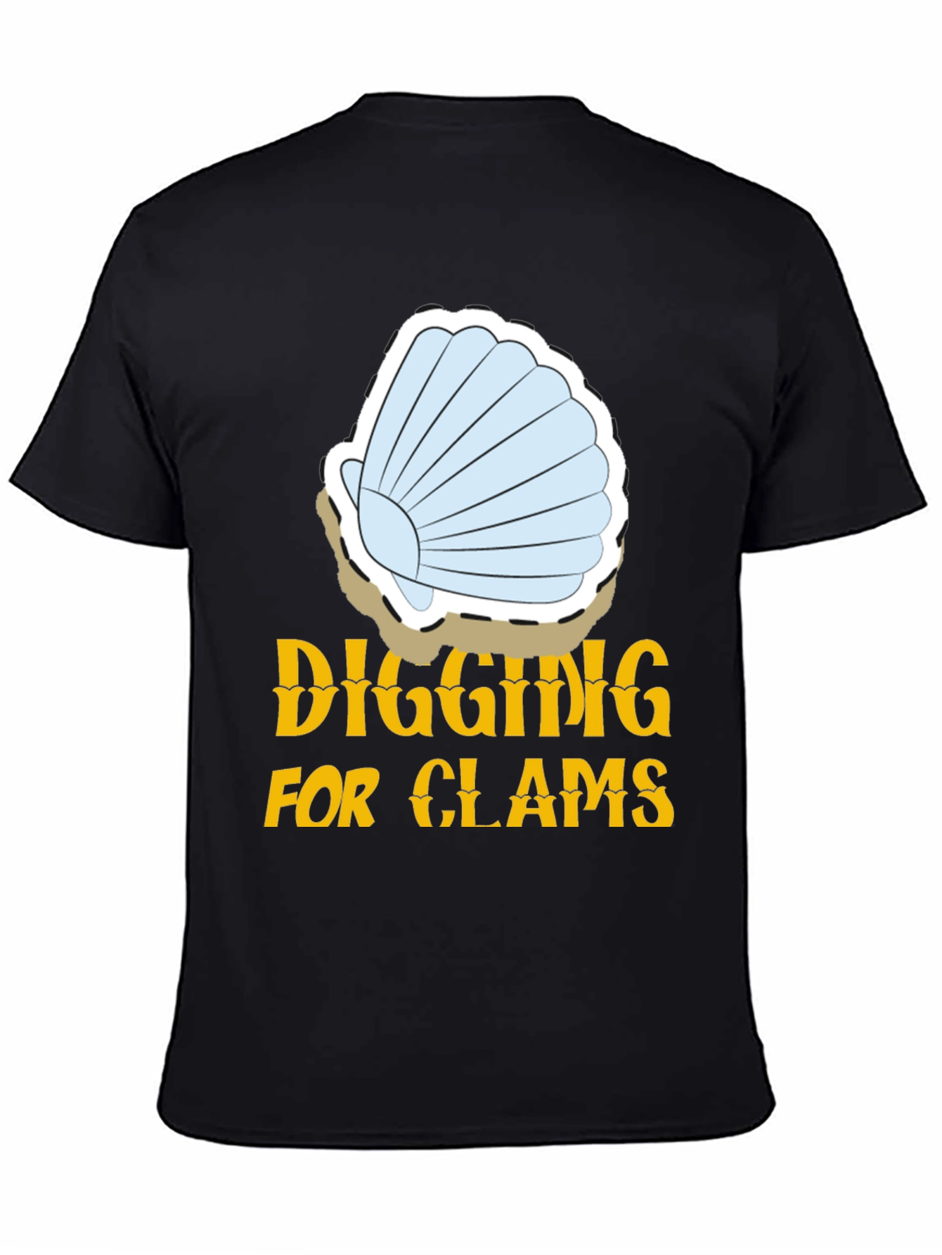 Digging for Clams Graphic Tee - Black
