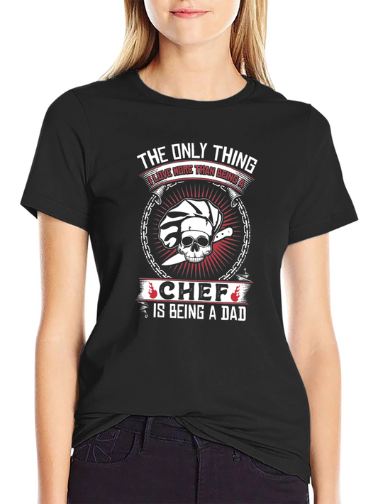 Chef Dad Graphic T-Shirt - Black