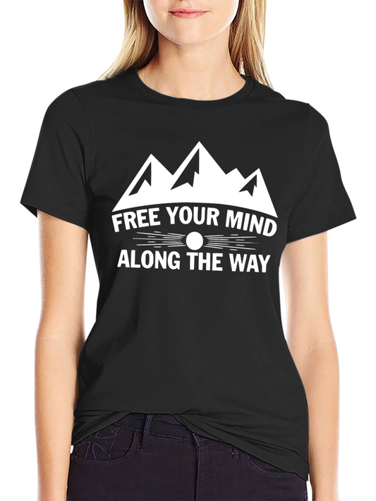 Free Your Mind Graphic Tee - Black Cotton Shirt