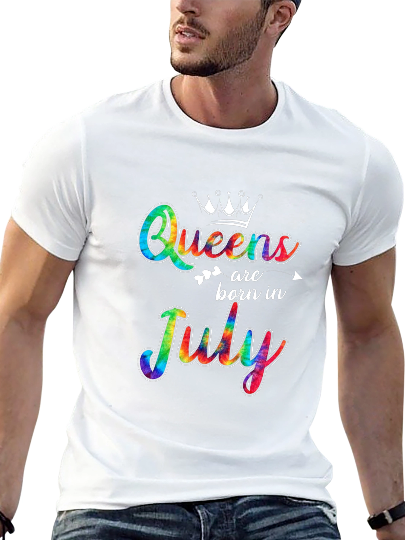 Queens Born in July Tie Dye T-Shirt