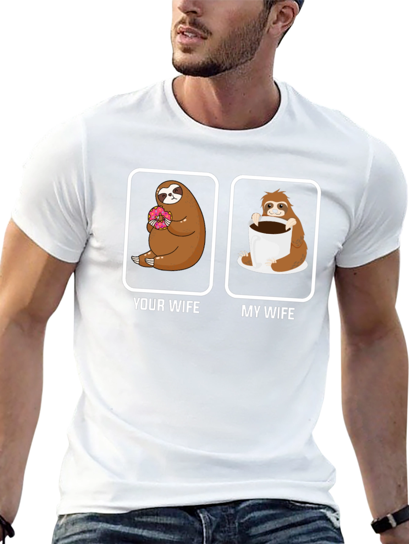 Humorous Sloth Wife T-Shirt