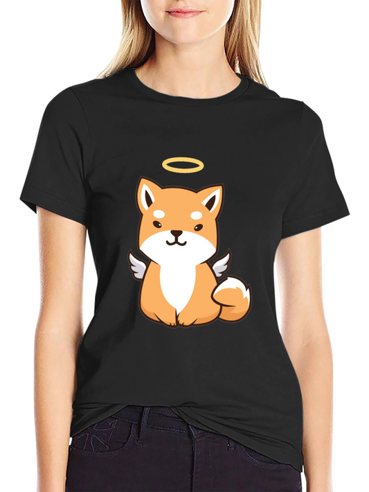 Angel Shiba Inu Graphic Tee - Cute Dog Lover Shirt