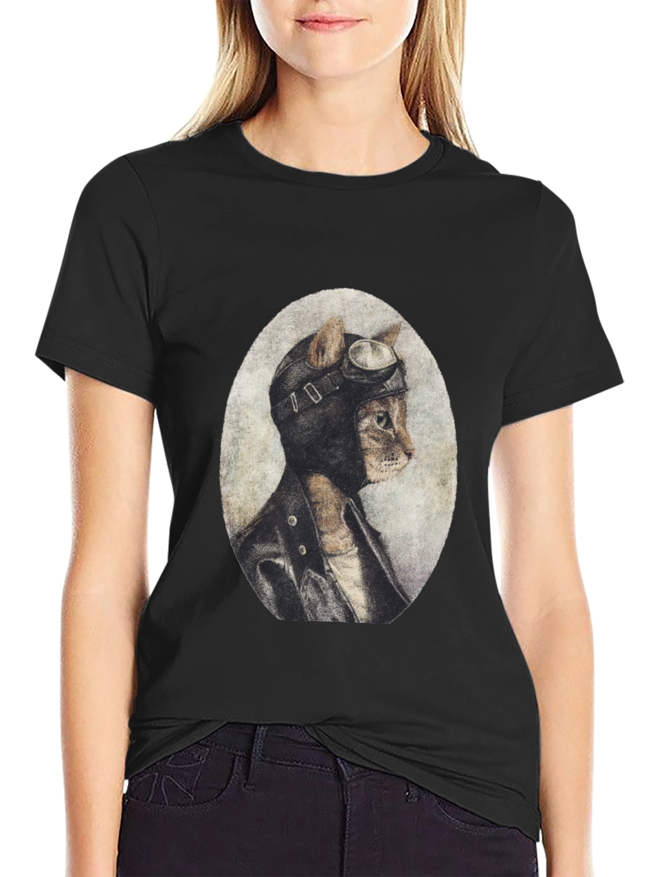 Pilot Cat T-Shirt - Unique Graphic Tee