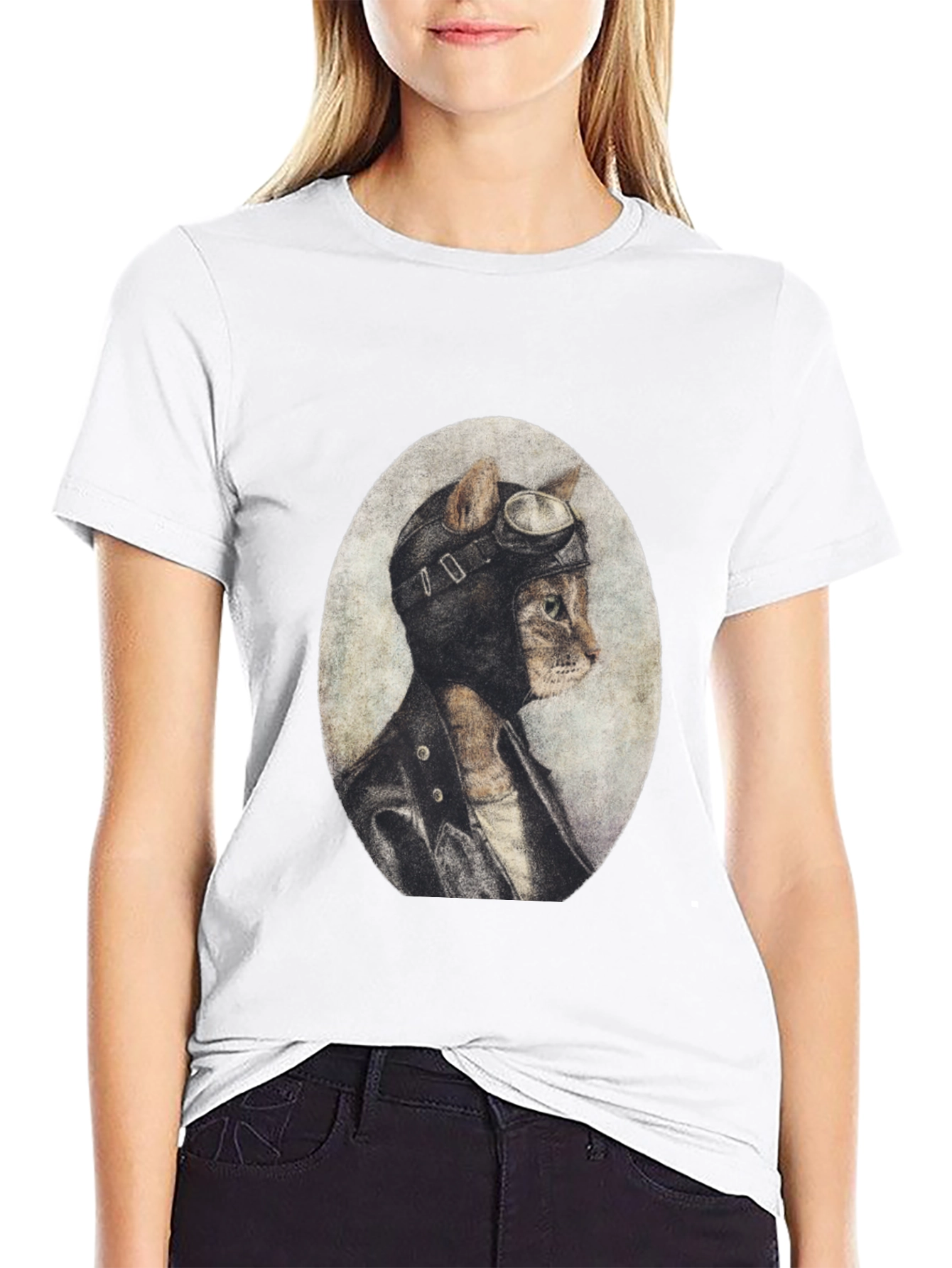 Pilot Cat T-Shirt - Unique Graphic Tee