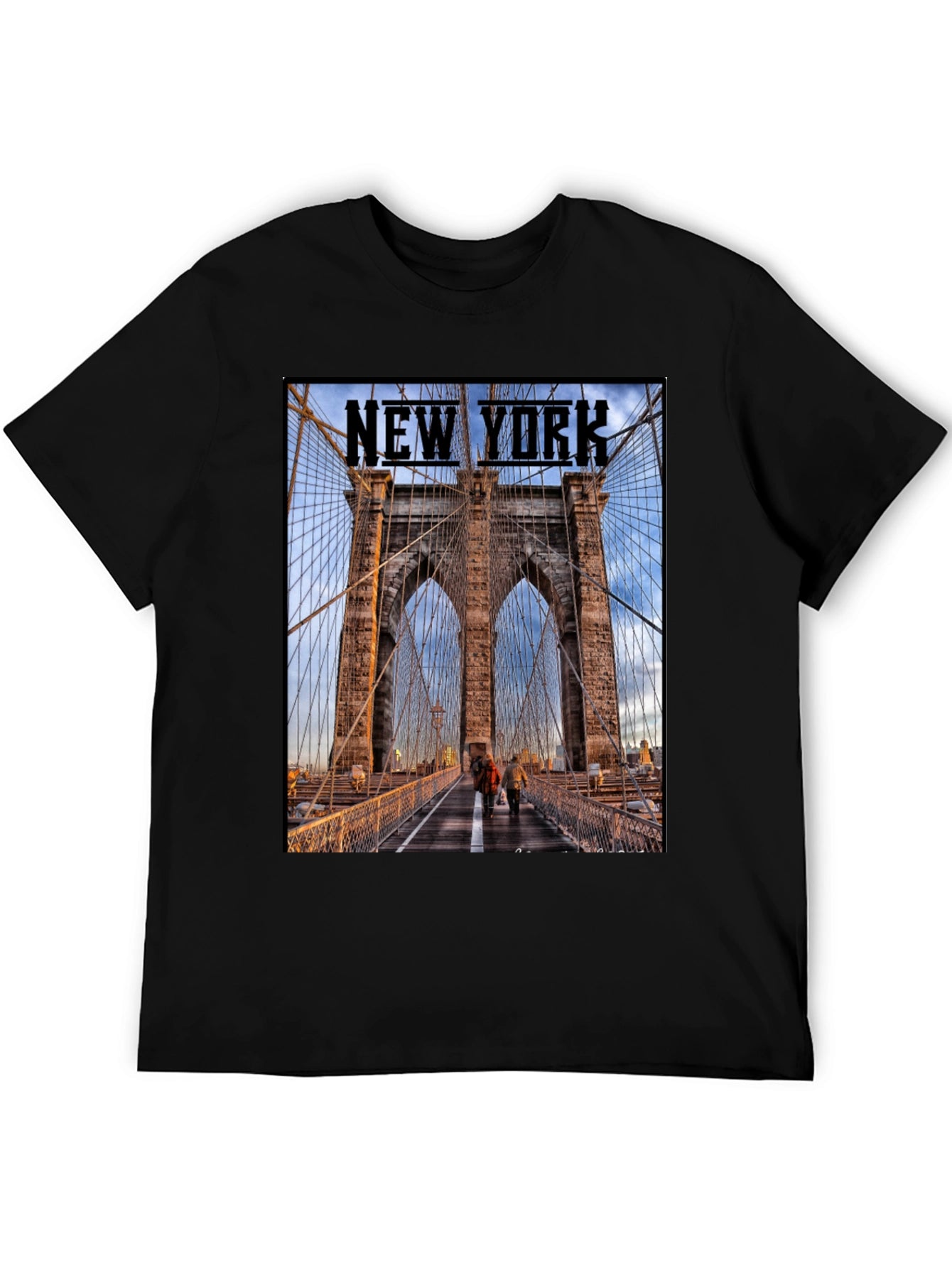 New York Bridge Graphic T-Shirt