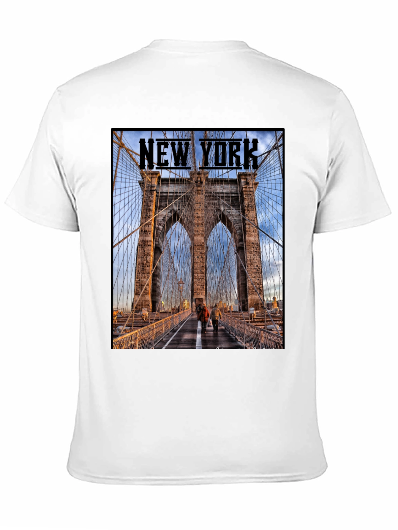 New York Bridge Graphic T-Shirt