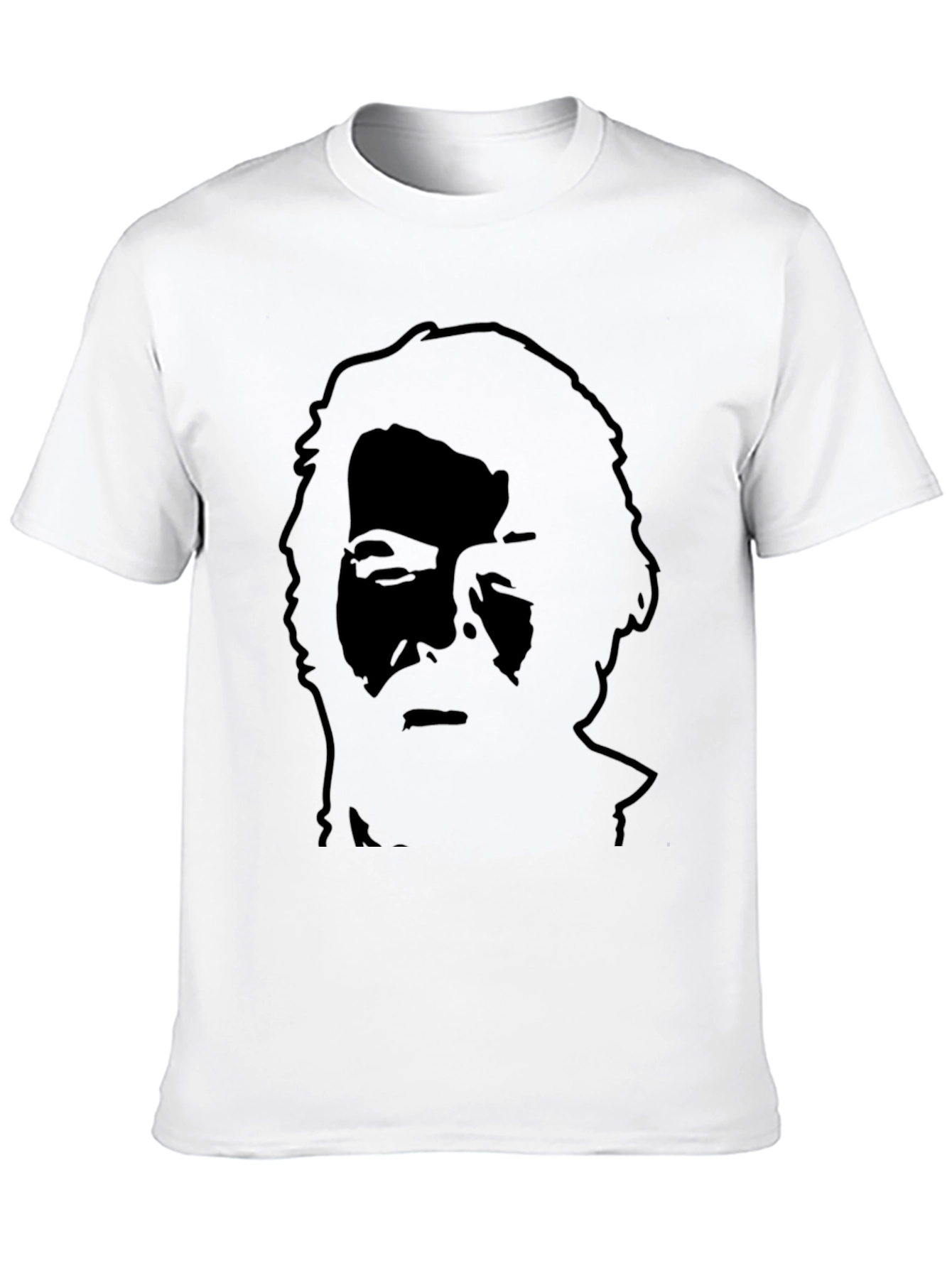 Silhouette Portrait Black T-Shirt