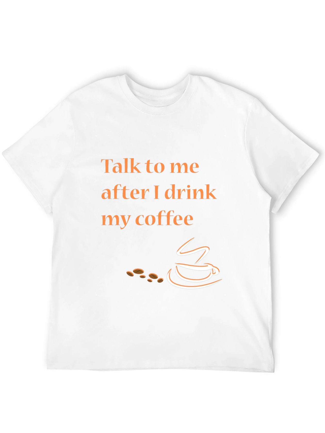 Talk To Me After Coffee Graphic Tee - Black