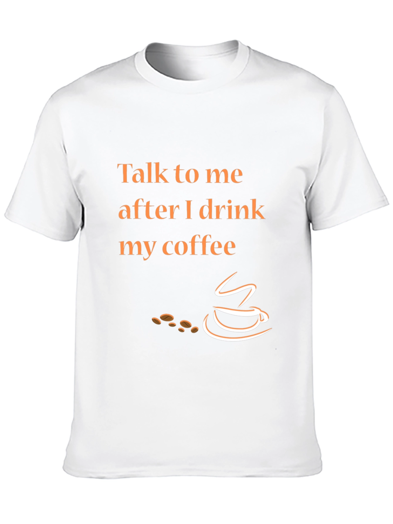 Talk To Me After Coffee Graphic Tee - Black