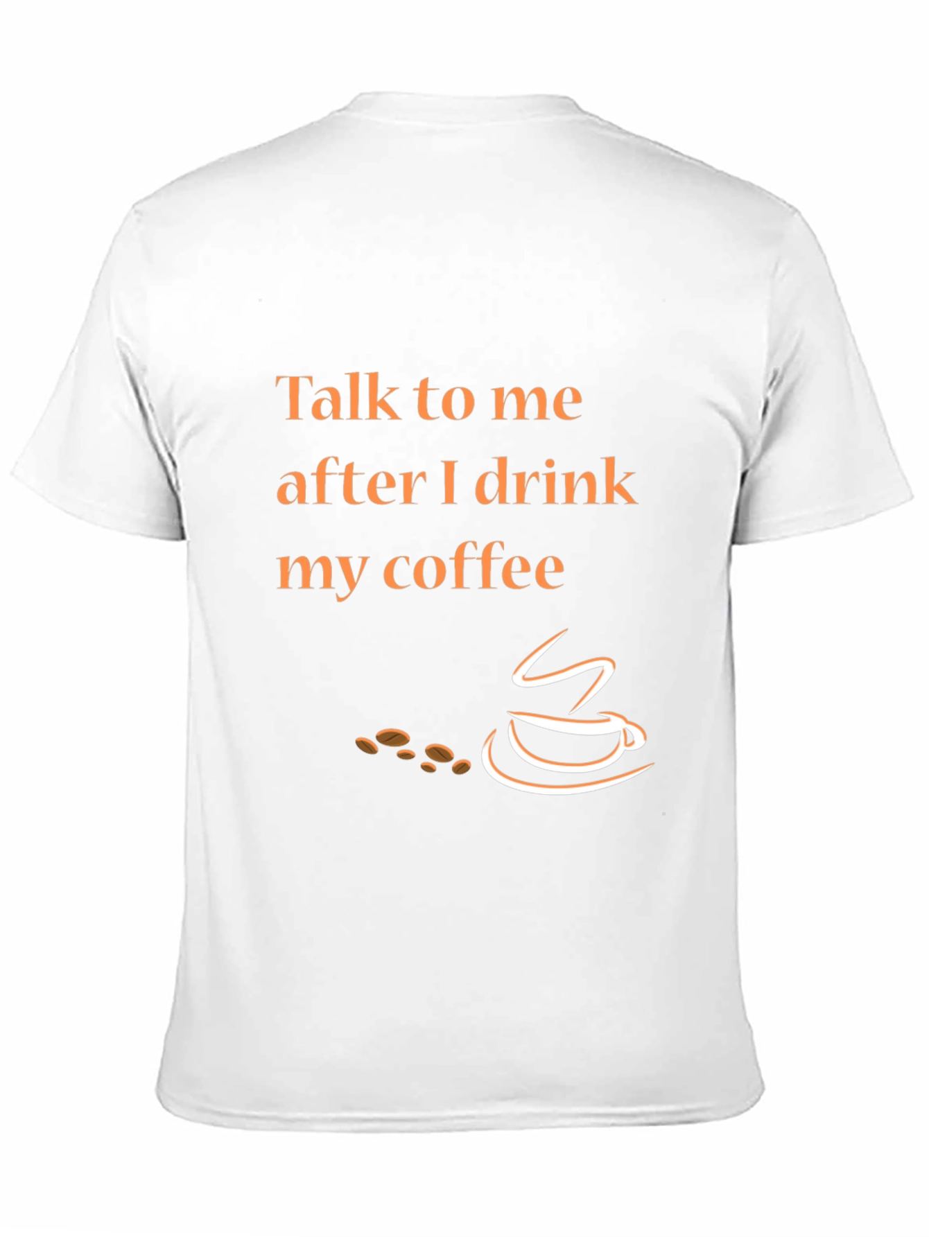Talk To Me After Coffee Graphic Tee - Black