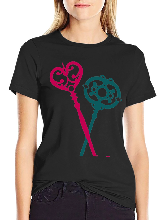 Keys T-Shirt - Novelty Crossed Keys Design