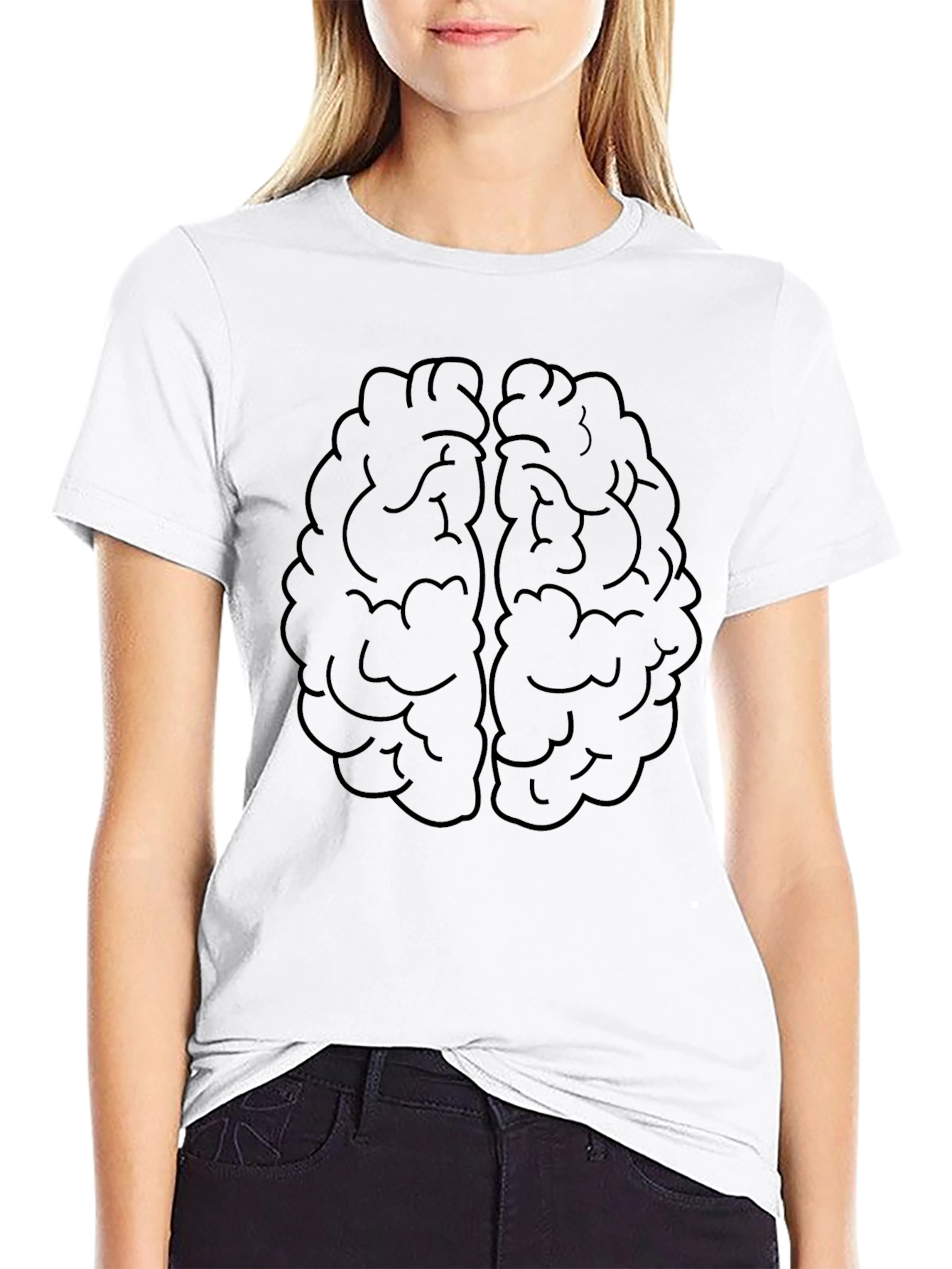 Brain Graphic T-Shirt - Mens Black Tee