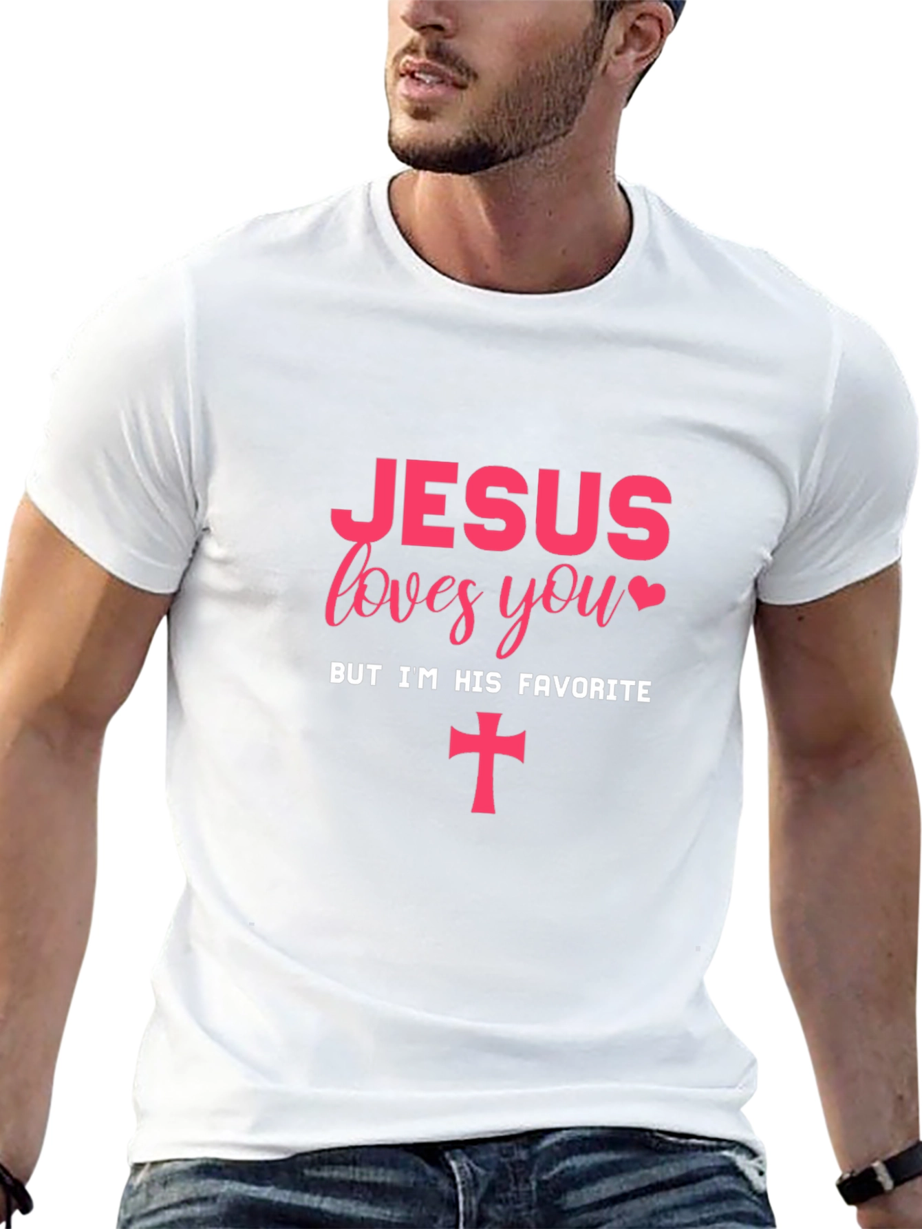 Jesus Loves You Graphic Tee - Christian Apparel
